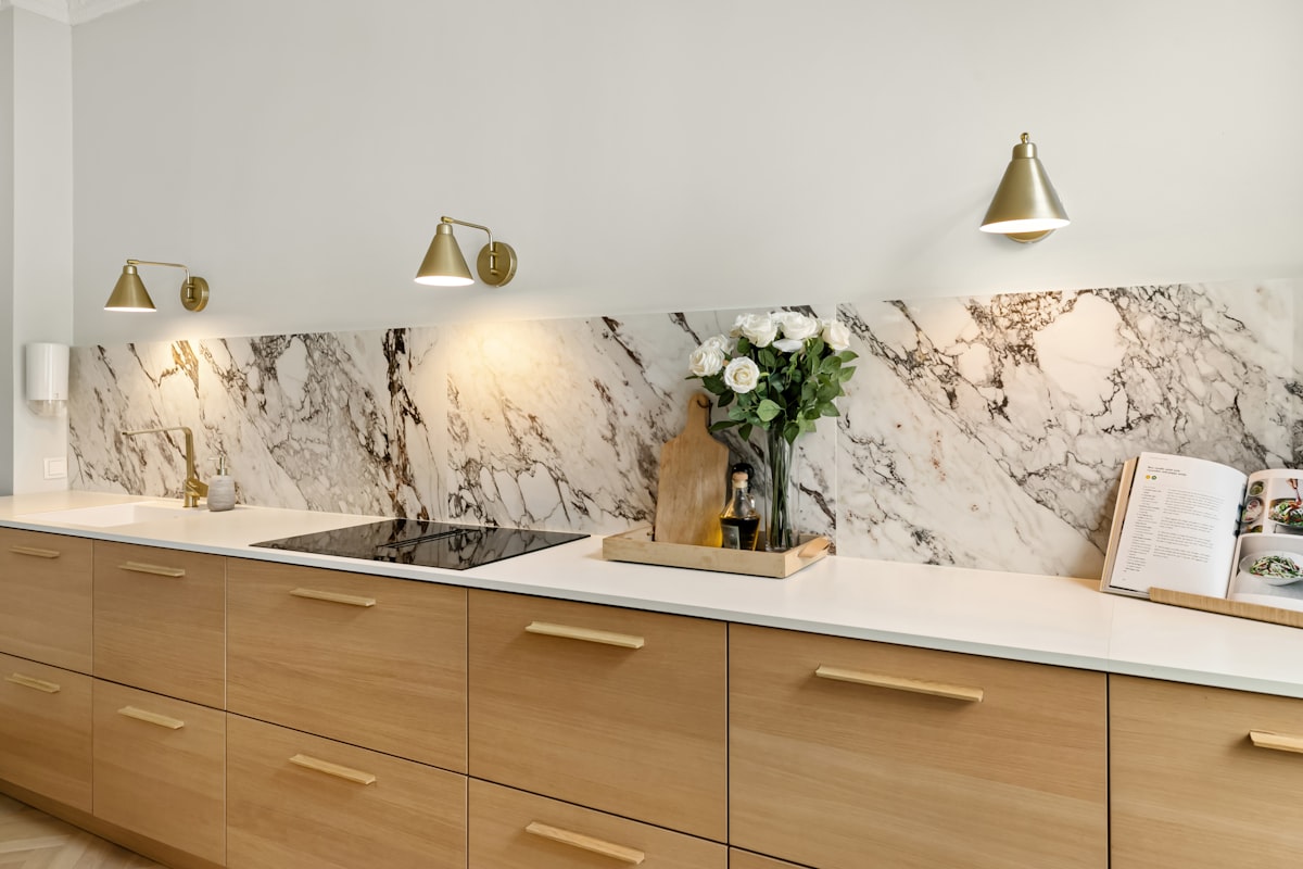 Kitchen remodeling contractor Connecticut - custom marble countertops wood cabinets by Visser licensed insured
