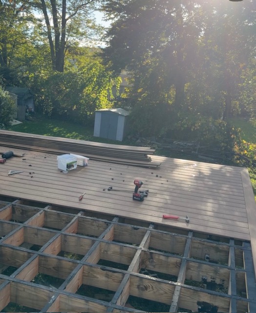 Deck Building project in Westbrook Connecticut near Westbrook Town Beach